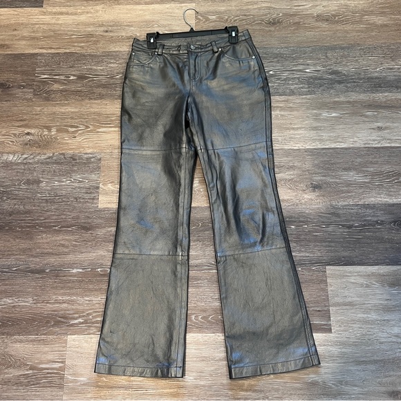 Metrostyle Genuine Leather Pants - Picture 1 of 13